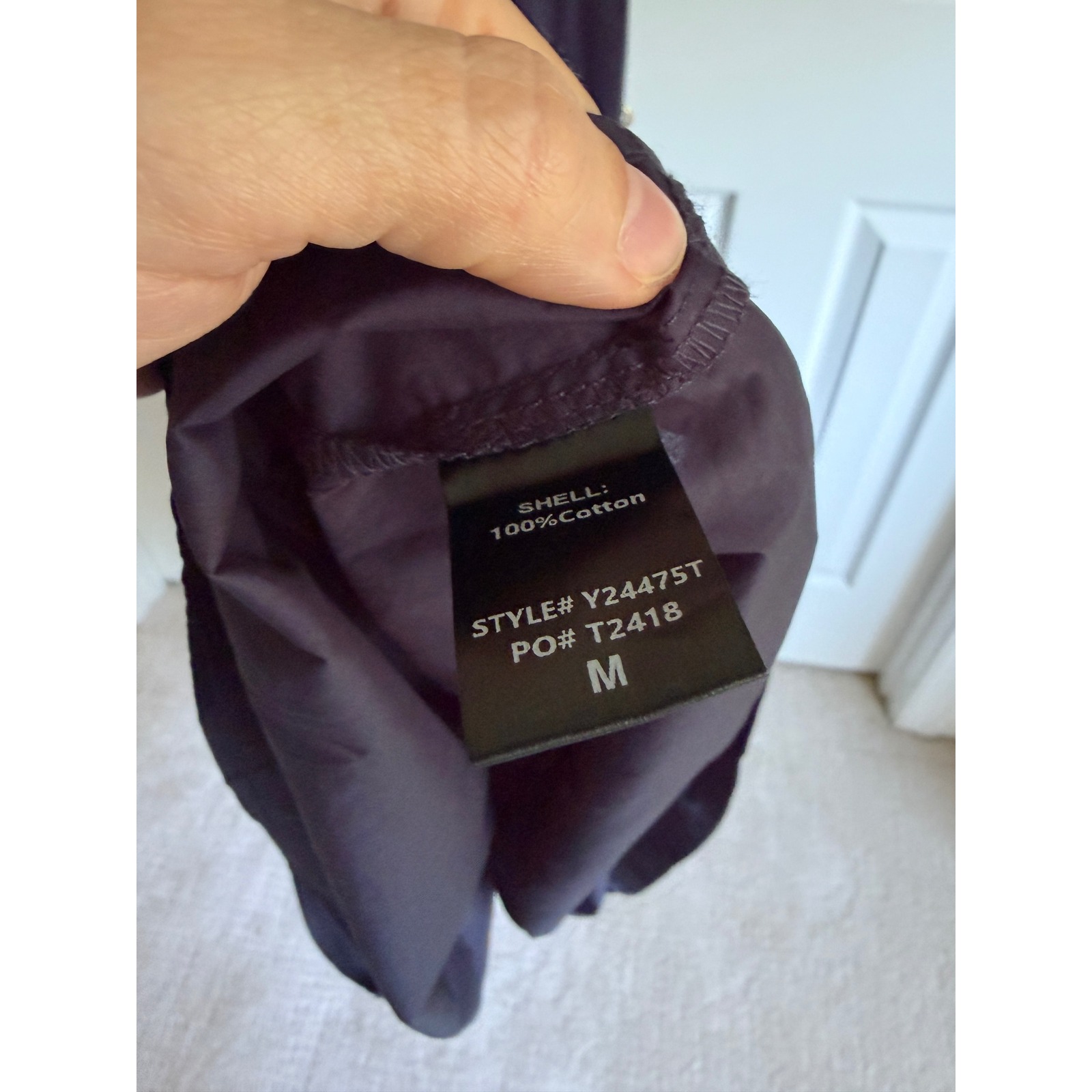 Tuckernuck Lyles Maxi Dress Women Size Medium Navy Cotton Belted — image 7 of 8